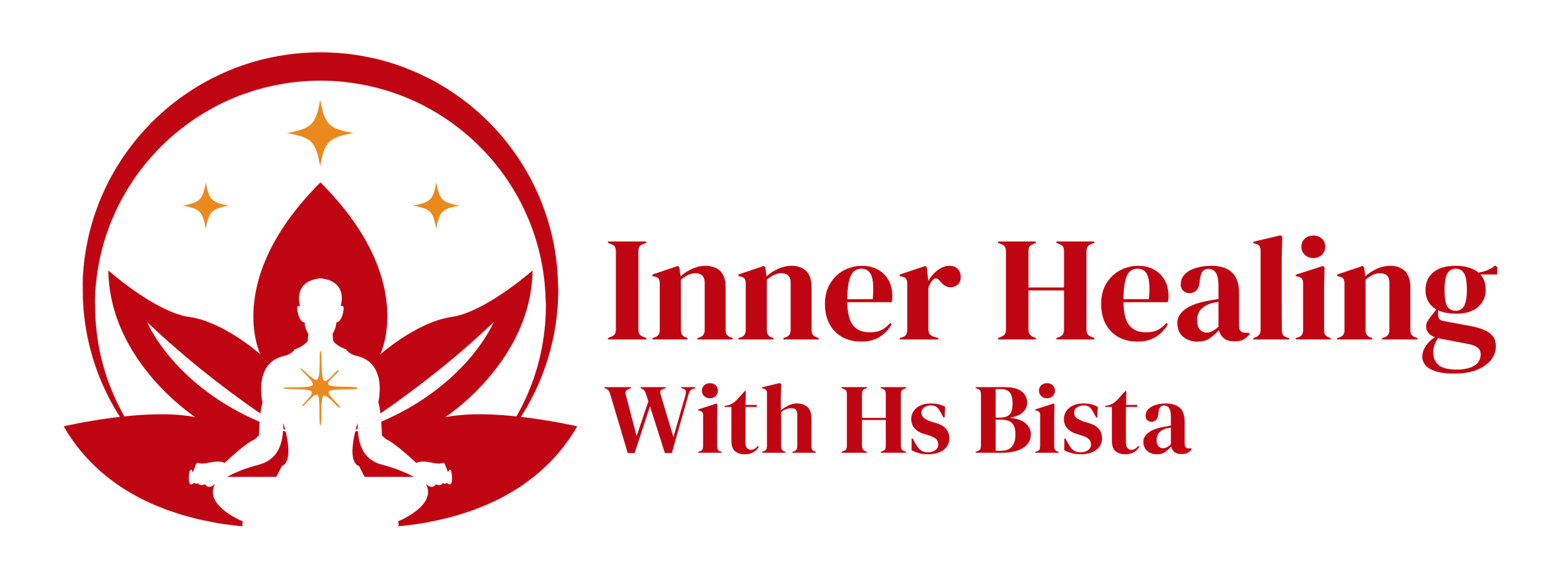 Inner healing with hs bista logo ,
